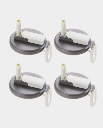 4-pack 4 Color Soda Can Lids with straw.