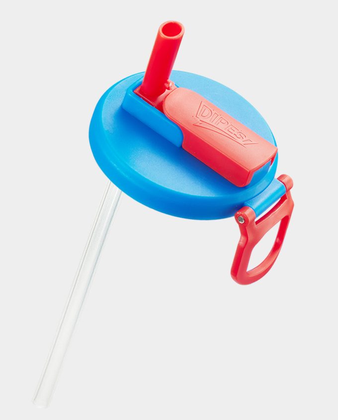 6-pack 6 Color Soda Can Lids with straw.